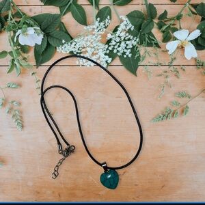 Turquoise Heart Pendant Necklace 🩵